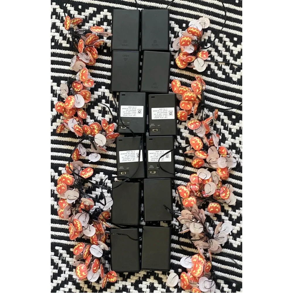 Bundle Of 11 Halloween Pumpkin String Lights